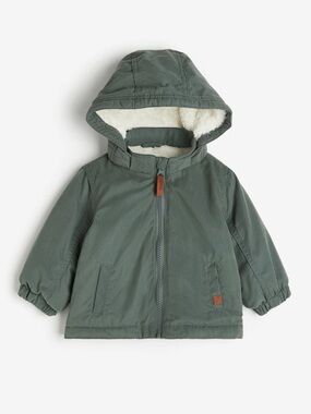 H&M Baby Boy Dark Green Water Repellent Coat